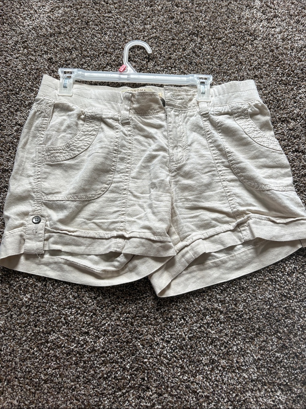 Light Cream Women’s Casual Shorts
